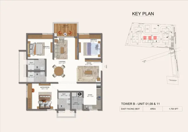 Tower B floor plan