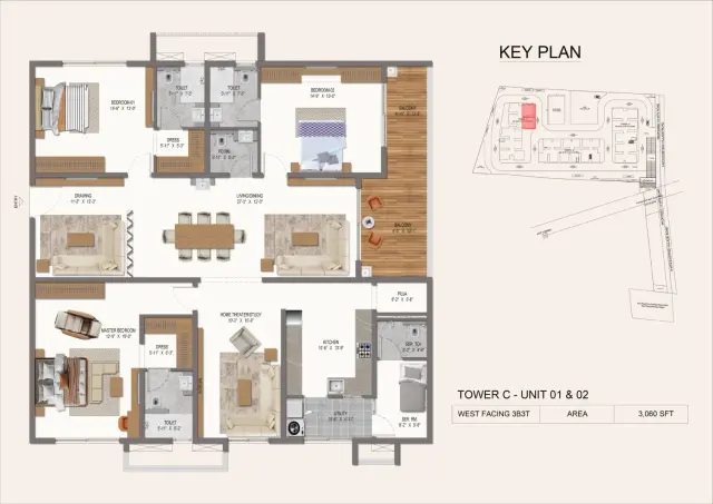 Tower C floor plan